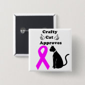 悪賢い猫BCAボタン 缶バッジ (正面&裏面)