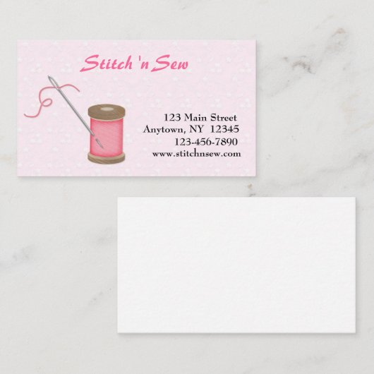 悪賢い裁縫 名刺 (正面/裏面)