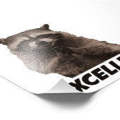 悪賢い陰謀アライグマ フォトプリント            (角)