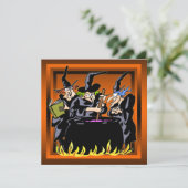 悪賢い魔法使いのハローウィンパーティの招待状 招待状 (スタンド正面)