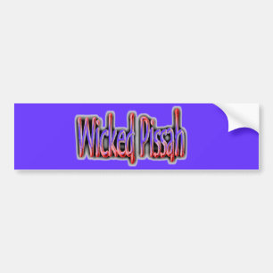 悪賢いPissah! バンパーステッカー