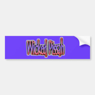 悪賢いPissah! バンパーステッカー