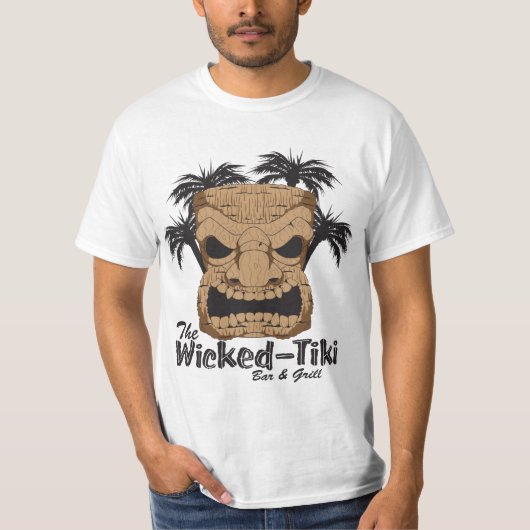 悪賢いTikiのバーの価値Tシャツ Tシャツ (正面)