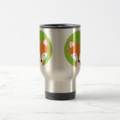 悪賢く小さいFox-の森林友人 トラベルマグ (中央)