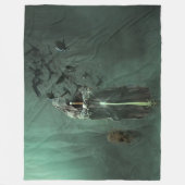 悪霊と狼 フリースブランケット (正面)