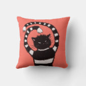 悪風変わり猫 クッション (裏面)