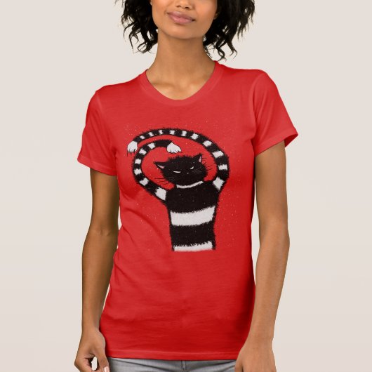 悪風変わり猫 Tシャツ (正面)