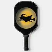 悪飛んでいる魔女シルエット ピックルボールラケット (正面)