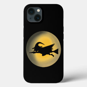 悪飛んでいる魔女シルエット iPhone 13ケース