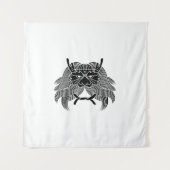 悪鬼の兜 タペストリー (正面)