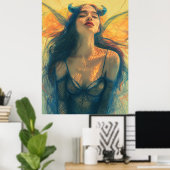 悪魔かわいらし10037 ポスター (ホームオフィス)