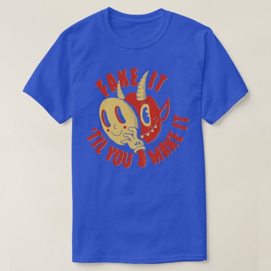 悪魔が作り出すまで偽物 Tシャツ (デザイン正面)