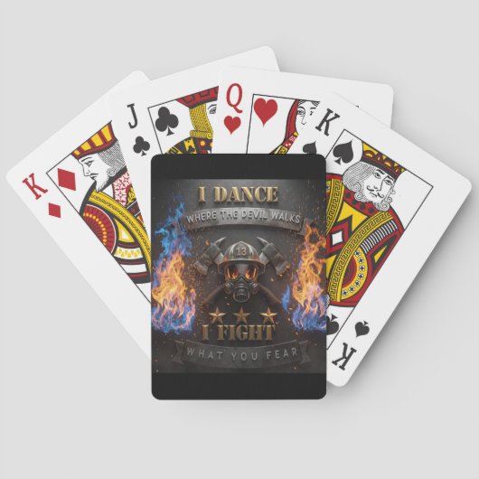 悪魔が歩くところで踊る 🔥 トランプ (裏面)