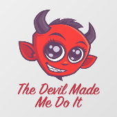 悪魔が私にそれをさせた ウィンドウサイン (シート)