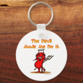 悪魔が私にやらせた!おもしろい キーホルダー (裏面)