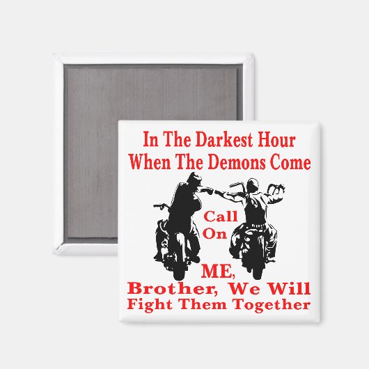 悪魔が私を兄来と呼ぶと、私たちは マグネット (正面/裏面)