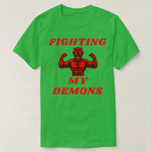悪魔との戦い Tシャツ (デザイン正面)