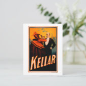 悪魔と一緒にワインを飲むゲラー魔術師 ポストカード (スタンド正面)