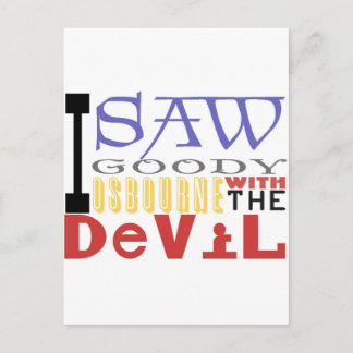 悪魔と共にグッド・オズボーンを見た ポストカード