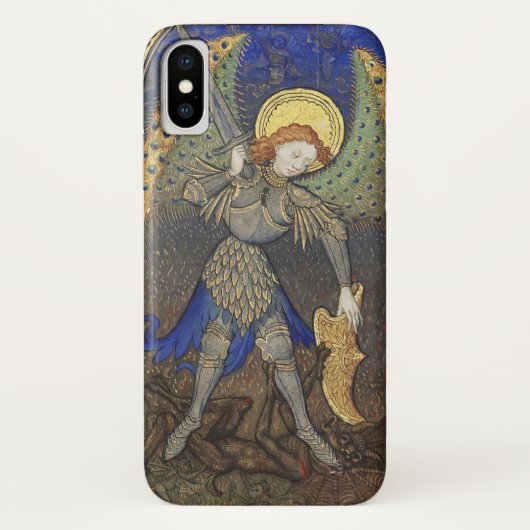 悪魔と大天使の聖マイケル Case-Mate iPhoneケース (裏面)