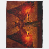 悪魔と弟子 フリースブランケット (正面)