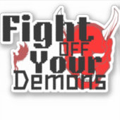 悪魔と戦う シール (正面)