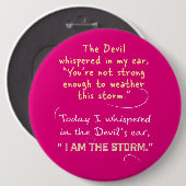 悪魔にささやかれて私は嵐ボタンです 缶バッジ (正面&裏面)