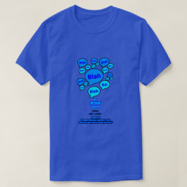 悪魔に抵抗せよ - ブルーロゴ - Tシャツ
