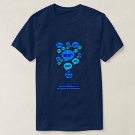 悪魔に抵抗せよ - ブルーロゴ - Tシャツ