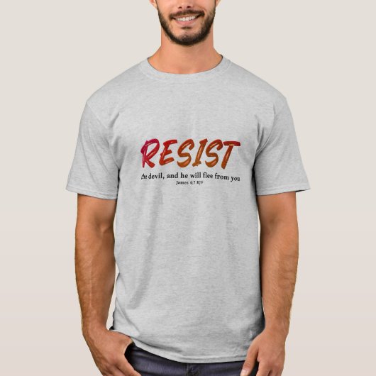 悪魔に抵抗せよ Tシャツ (正面)