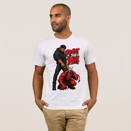 悪魔に抵抗せよ Tシャツ (正面フル)