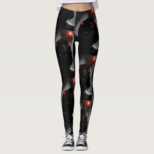 悪魔のあなたのドアの自己のポートレート レギンス (正面)