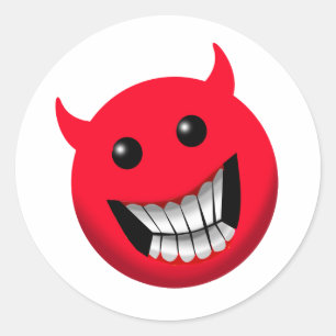 悪魔のよういスマイル ラウンドシール