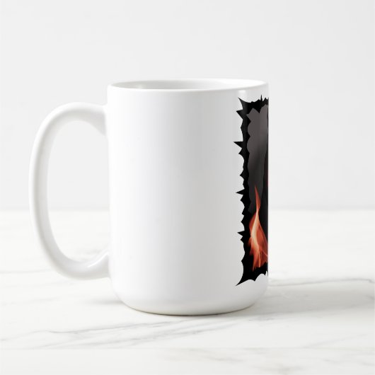 悪魔のようなスマイル コーヒーマグカップ (左)