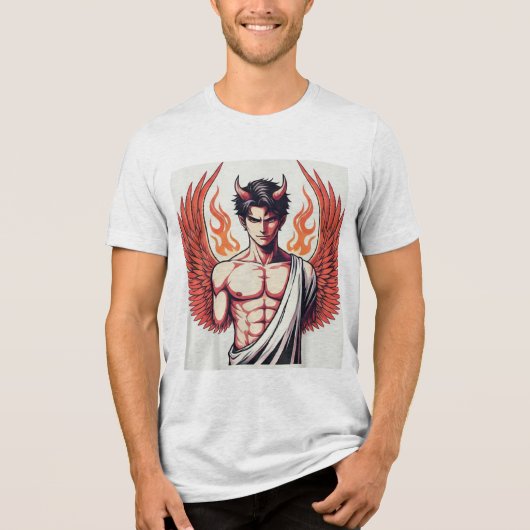 悪魔のようなデザイン トライブレンドTシャツ (正面)