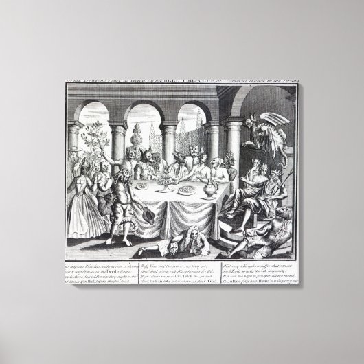 悪魔のようなマスカレード キャンバスプリント (正面)