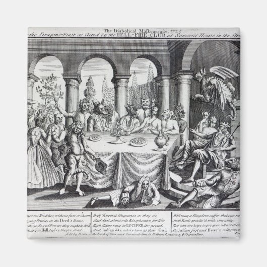 悪魔のようなマスカレード マグネット (正面)