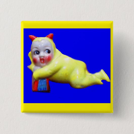 悪魔のような小さい子 缶バッジ (正面)