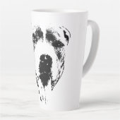 悪魔のような笑顔 カフェラテマグ (右アングル)