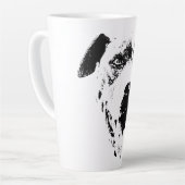 悪魔のような笑顔 カフェラテマグ (左アングル)