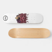 悪魔のアフロ·ティア·デーモン·ラッシュ·レ白熱［赤熱］光を放つッド·アイズ スケートボード (横)