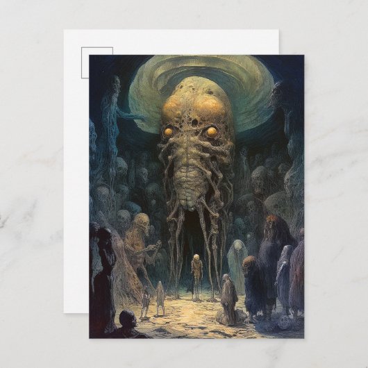 悪魔のエイリアン地下生き物 ポストカード (正面/裏面)