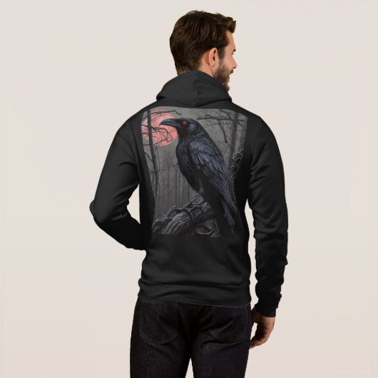 悪魔のカラス パーカ (裏面フル)