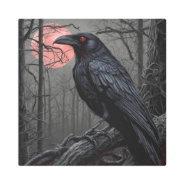 悪魔のカラス メタルプリント