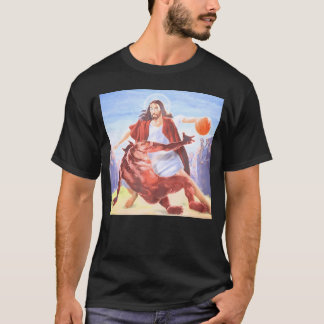 悪魔のクリスチャンを越えおもしろいるイエス Tシャツ