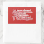 悪魔のシール 長方形シール (バッグ)