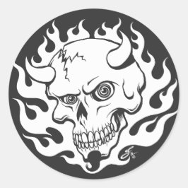 悪魔のスカルインフレイムス ラウンドシール