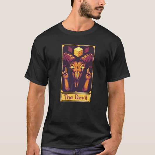 悪魔のタロットカード Tシャツ (正面)