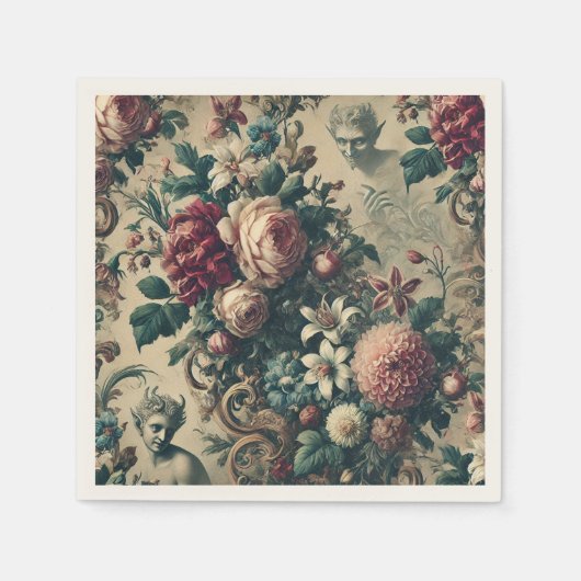 悪魔のダンディ – ゴシックビクトリアン スタンダードカクテルナプキン (正面)