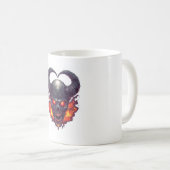 悪魔のドクロ炎上 コーヒーマグカップ (正面右)
